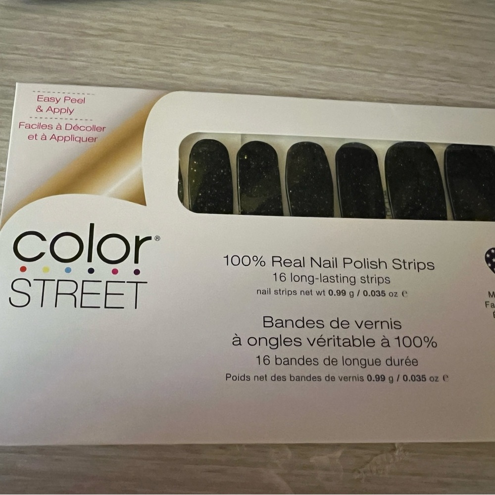 Color Street Black Nail Polish Strips - Dublin the Fun